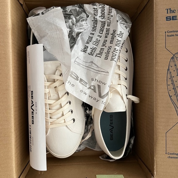 Seavees - Mens - Monterey Sneaker Classic - White - Mens 13 - Brand New unworn - Picture 2 of 5